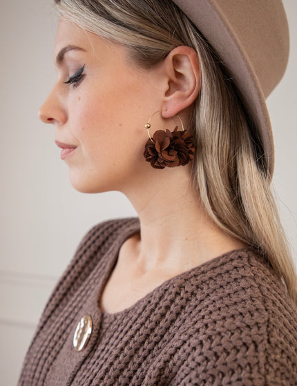 Pretty Punch Brown - Earrings