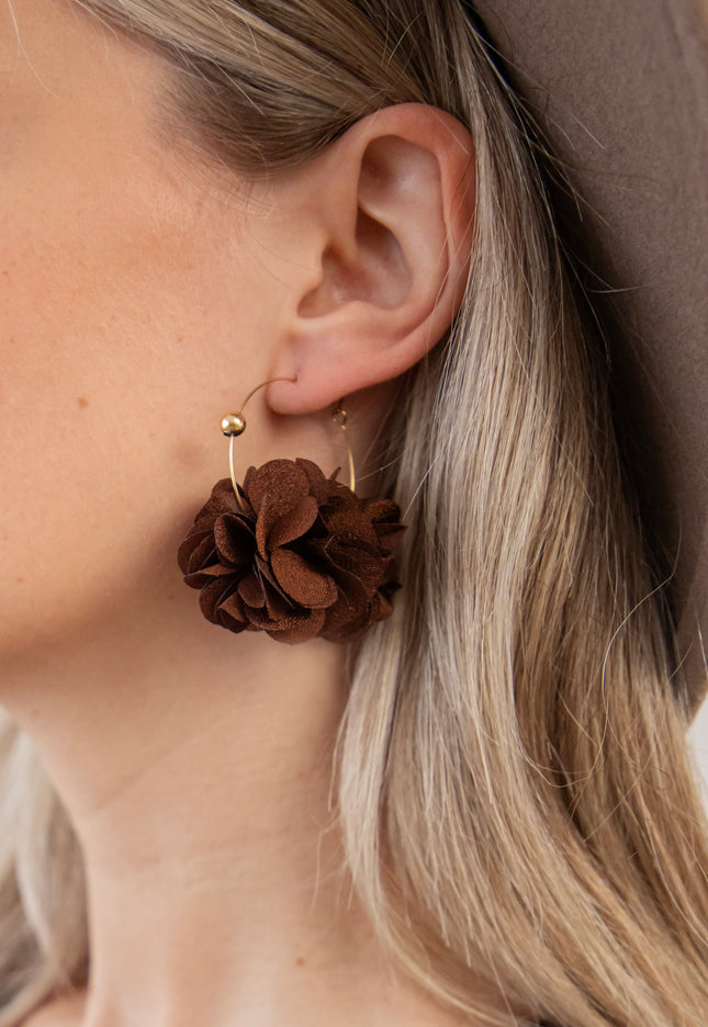 Pretty Punch Brown - Earrings