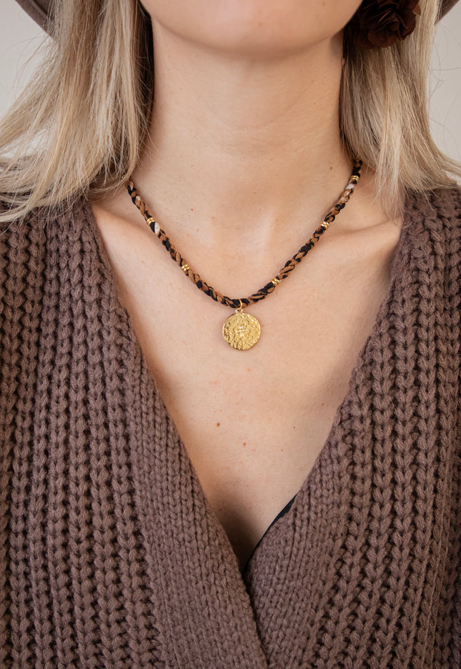 Tigerous Twist Brown - Necklace