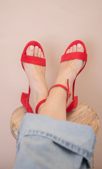 Statement Step Red - Heels