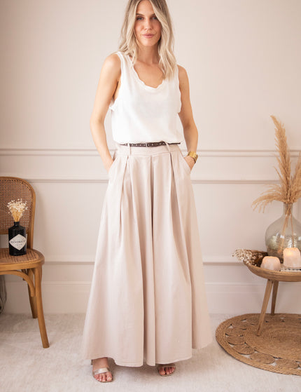 Marlene Palazzo Beige - Broek