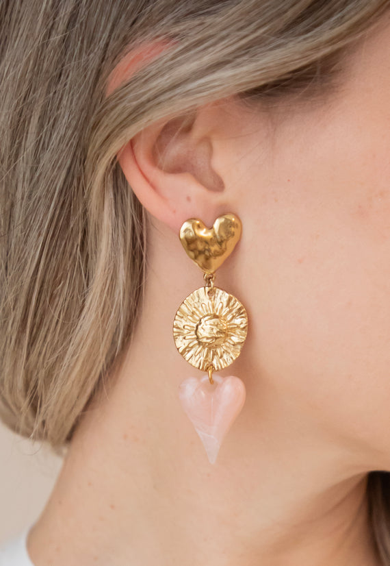 Cosmic Love Pink/Gold - Oorbellen