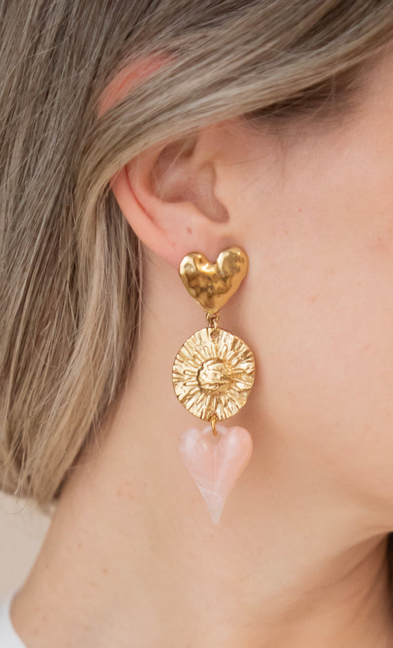 Cosmic Love Pink/Gold - Oorbellen