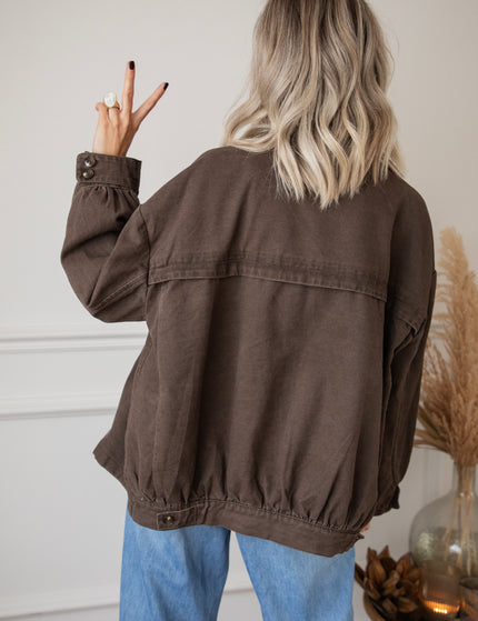 Bomber Blazer Denim Brown - Jacket