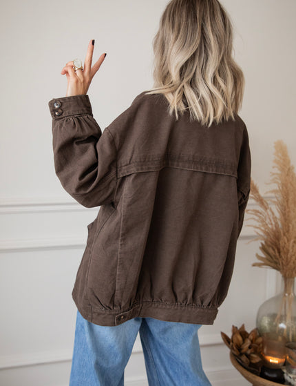 Bomber Blazer Denim Brown - Jacket