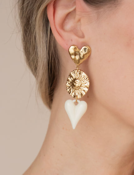 Cosmic Love Beige/Gold - Earrings