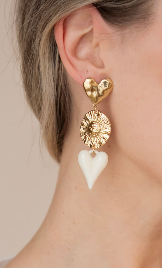 Cosmic Love Beige/Gold - Oorbellen