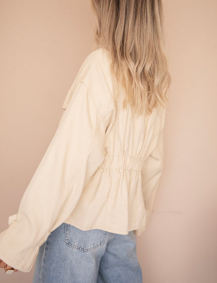 Jacke - Gathered Grace - Beige