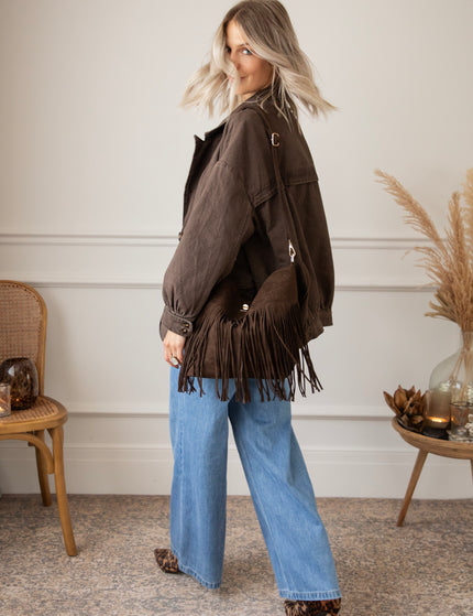 Bomber Blazer Denim Brown - Jacket