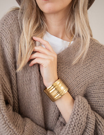 Classy Cuff Gold - Bracelet