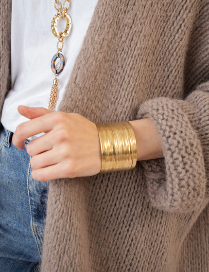 Classy Cuff Gold - Bracelet