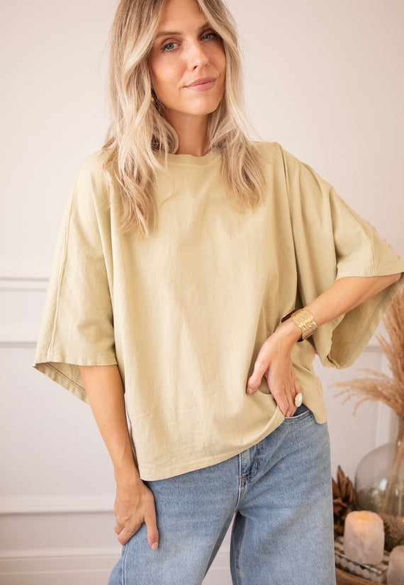 Butterfly Base Dusty Green - T-Shirt