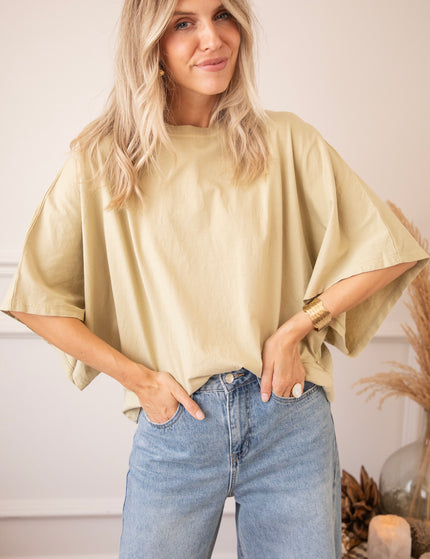 Butterfly Base Dusty Green - T-Shirt