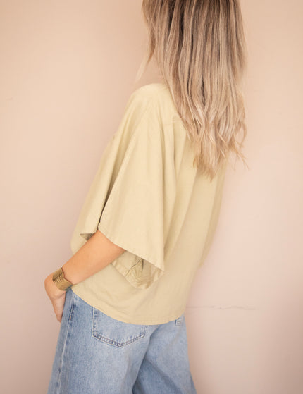 Butterfly Base Dusty Green - T-Shirt