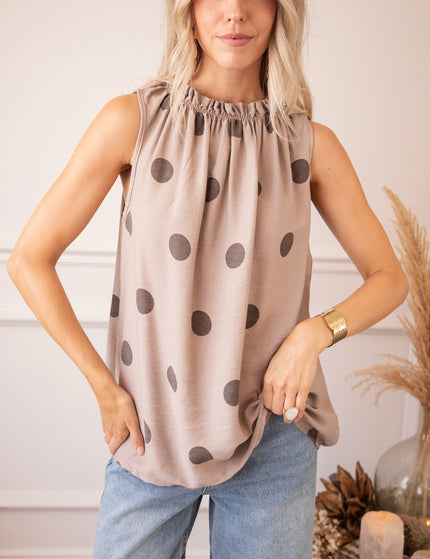 Dots & Daydreams Taupe - Top