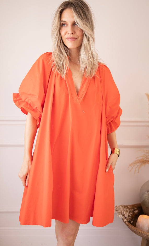 Poppy Orange - Jurk