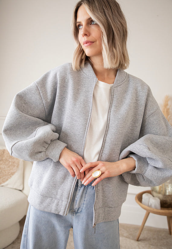 Snuggle Up Grey - Cardigan