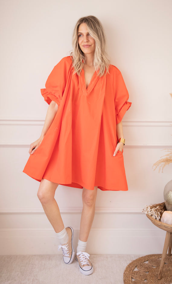 Poppy Orange - Jurk