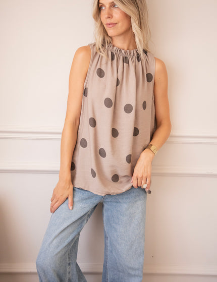 Dots & Daydreams Taupe - Top