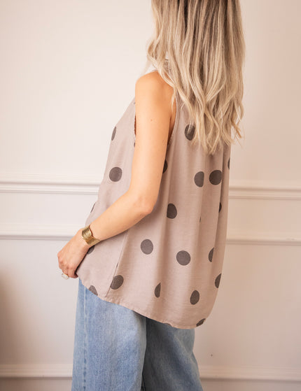 Dots & Daydreams Taupe - Top