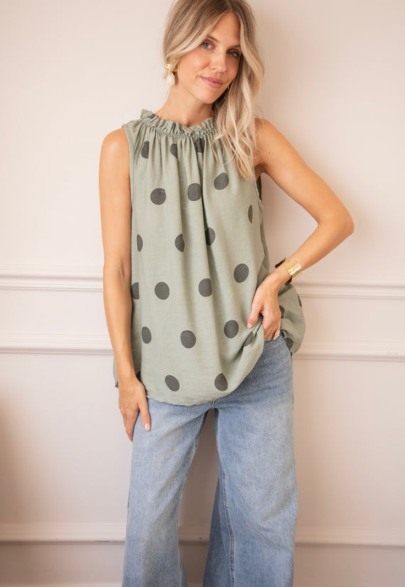 Dots & Daydreams Khaki - Top