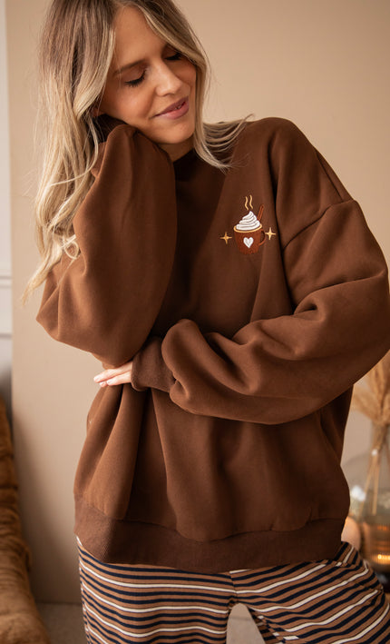 Simplicity Love You Latte Chestnut - Sweater