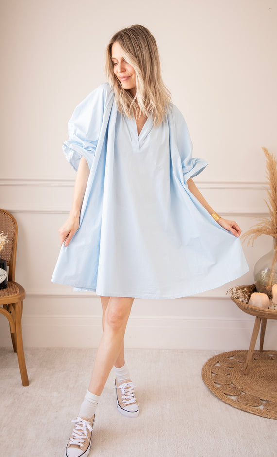 Poppy Baby Blue - Jurk