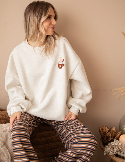 Simplicity Love You Latte Soft Grey - Sweater