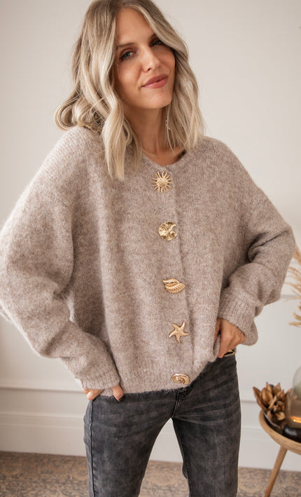 Tya Treasure Taupe - Cardigan