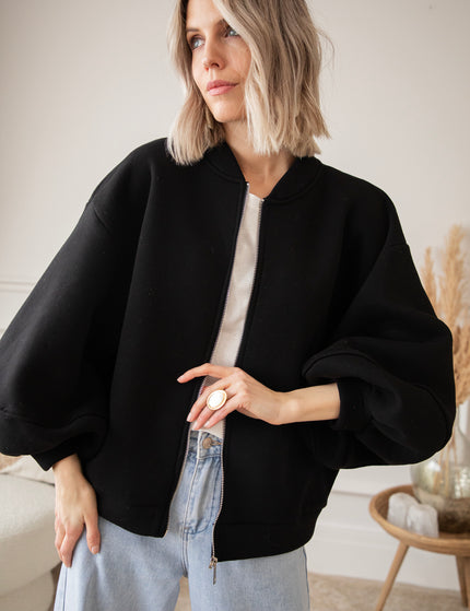 Snuggle Up Black - Cardigan