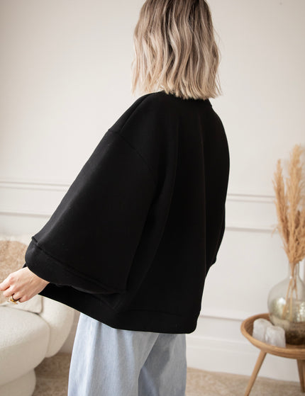 Snuggle Up Black - Cardigan