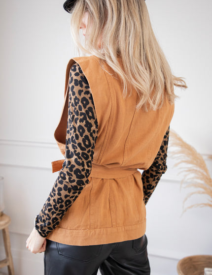 Free Soul Camel - Sleeveless Jacket