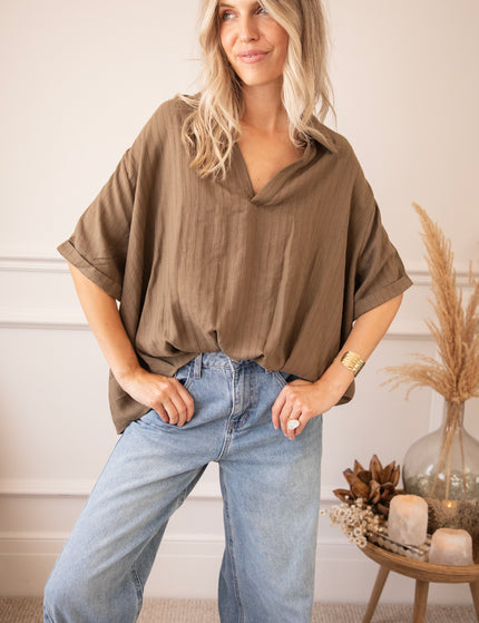 Easy Escape Khaki - Blouse