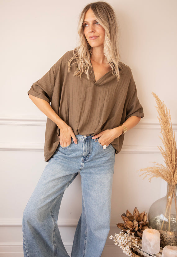 Easy Escape Khaki - Blouse