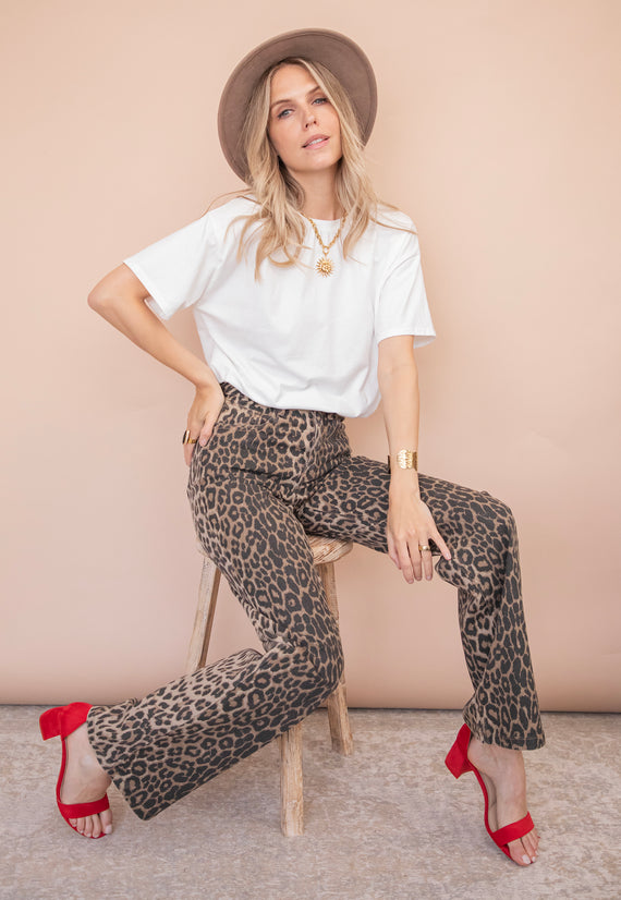 Zoë Leopard - Jeans