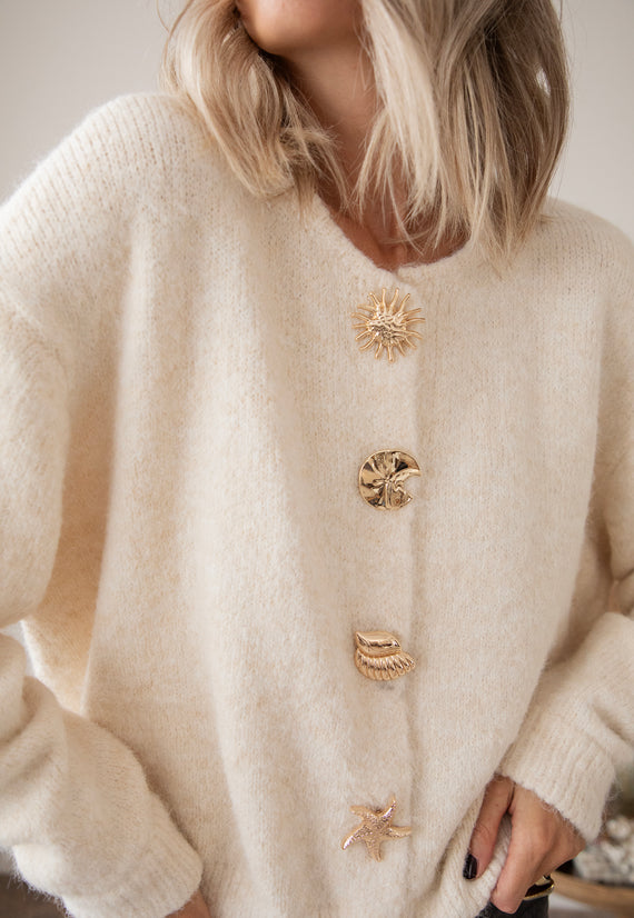 Tya Treasure Beige - Cardigan