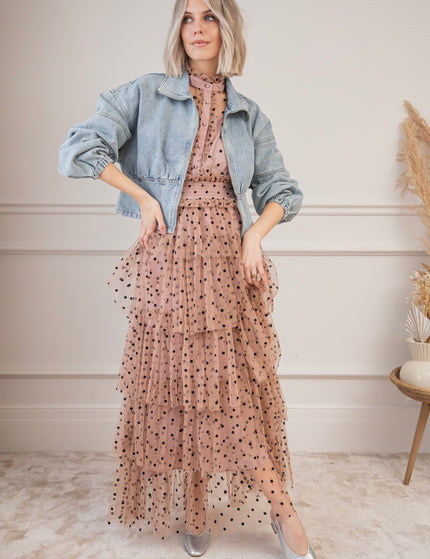 Flamenco Dots Pink - Maxi Dress