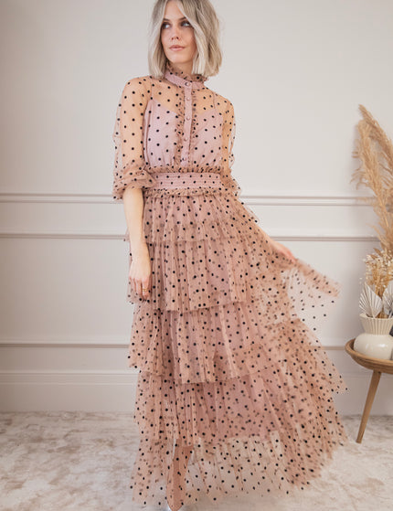 Flamenco Dots Pink - Maxi Dress