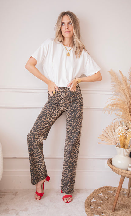 Zoë Leopard - Jeans