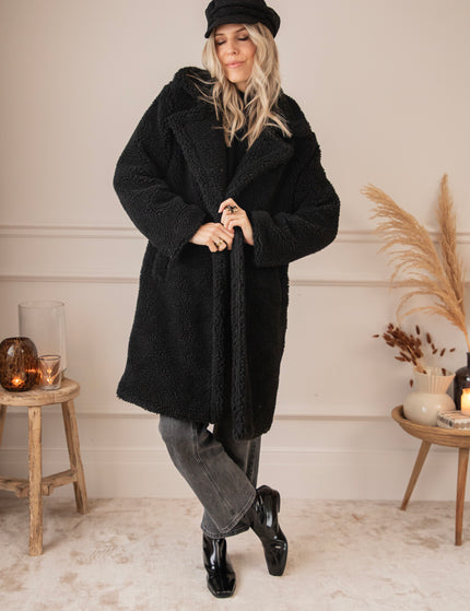 Teddy Charm Black - Coat