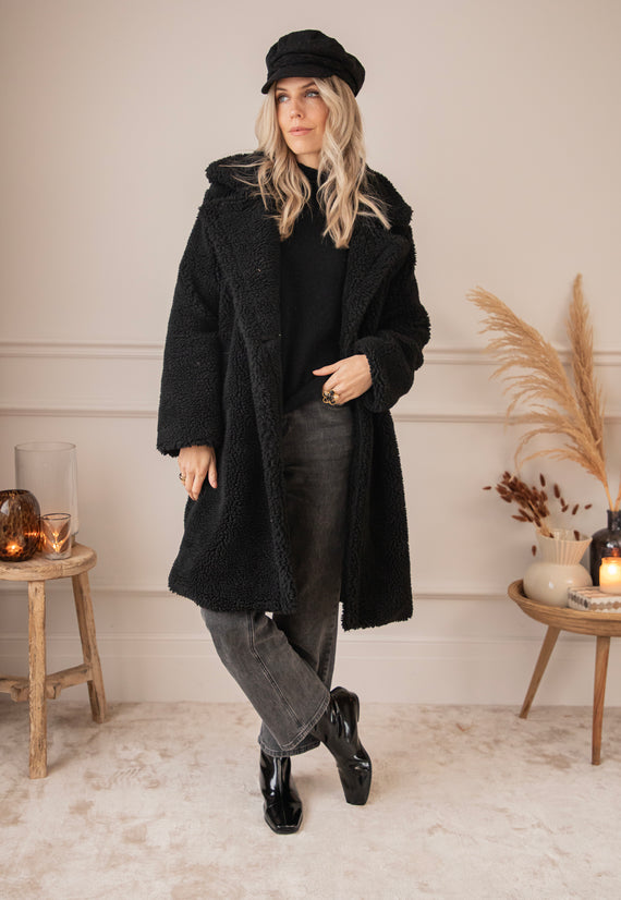 Teddy Charm Black - Coat