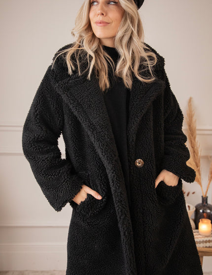 Teddy Charm Black - Coat