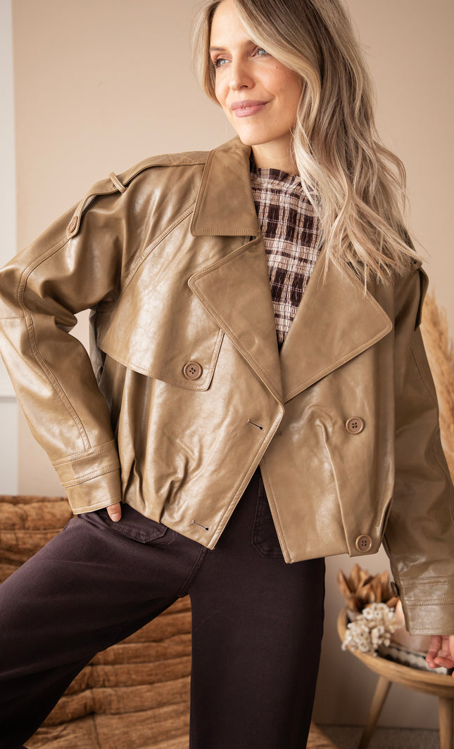 Leather Weather Olive - Jacket