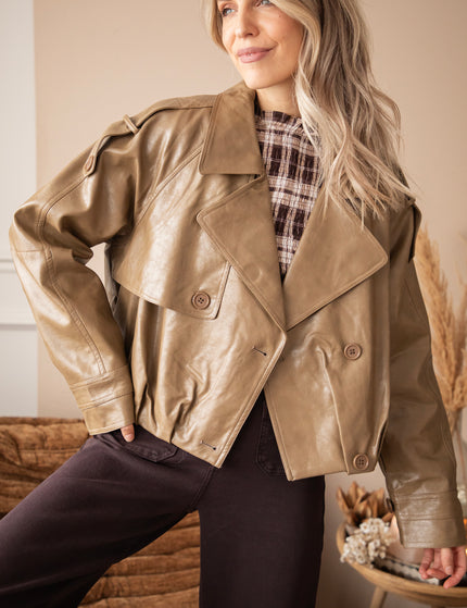 Leather Weather Olive - Jacket