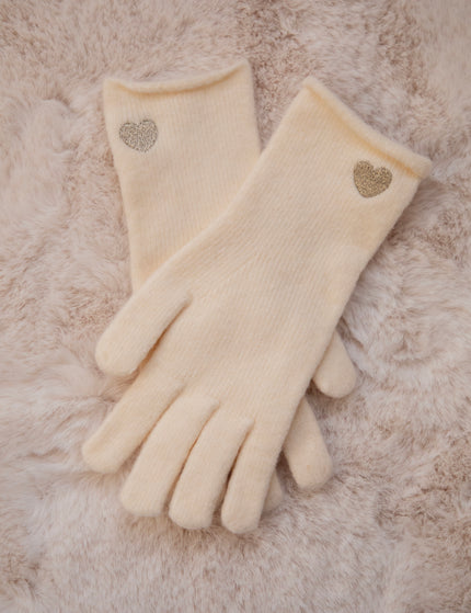 Handschuhe - Heartwarming - Beige