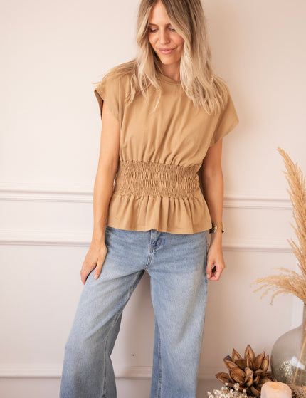 Top - Feminine Frown - Braun