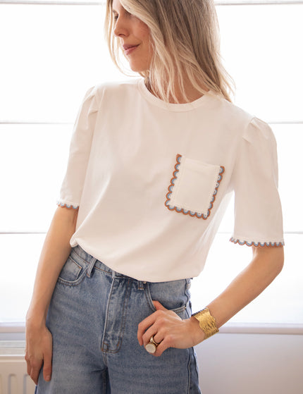 Happy Waves White - T-Shirt