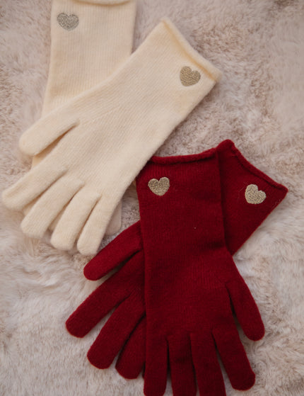 Handschuhe - Heartwarming - Bordeaux