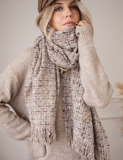 Mabel Melange Taupe - Scarf