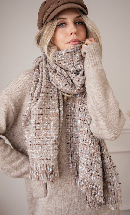 Mabel Melange Taupe - Scarf